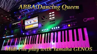 Yamaha GENOS play midi file Dancing Queen/ABBA