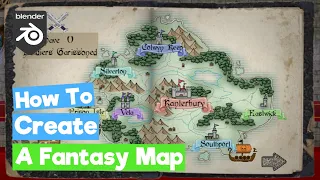 Blender Grease Pencil Tutorial: How to Create a Fantasy Map (/Gimp)