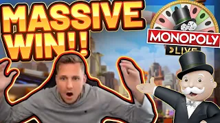 MASSIVE WIN!!! Monopoly LIVE BIG WIN - CasinoDaddy HUGE WIN on Casino Game