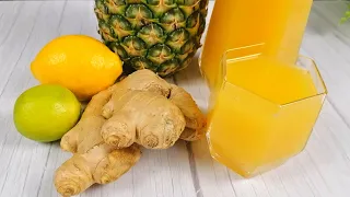 Pineapple and Ginger Drink Recipe (Summer drinks)|Pineapple and Ginger juice for weight loss