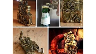 handmade steampunk.  zippo. стимпанк. Коллекция моих работ.