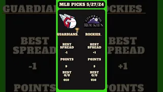 1 MLB Picks Today, 99% Win Today/5/27/24 | MLB Predictions Today, Rockies,Guardians