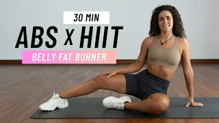 30 MIN ABS & HIIT CARDIO Workout - Belly Fat Burner At Home, No Equipment