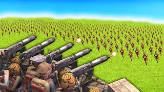 1000 CANNON FODDER vs MACHINE GUN LINE in Rising Front WW1 Battle Simulator