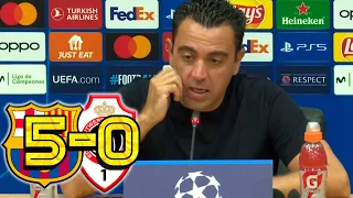 Rueda de prensa XAVI: FC BARCELONA 5-0 ROYAL ANTWERP