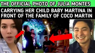 THE OFFICIAL PHOTO OF JULIA MONTES CARRYING HER BABY MARTINA IN FRONT OF COCO MARTIN FAMILY