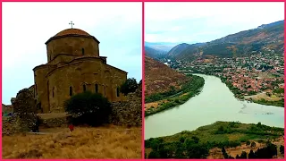 Грузия 🇬🇪 г. Мцхета. Монастырь Джвари. Слияние рек Арагви и Куры.