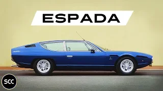 LAMBORGHINI 400 GT / 400GT ESPADA Series 3 1974 - Modest test drive - V12 Engine sound | SCC TV