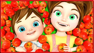 Пять красных яблок | Развивающие мультфильмы и песенки для детей - Banana Cartoon Preschool