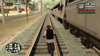 Is it possible to enter the trains during the mission Wrong Side of the Tracks - GTA San Andreas