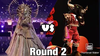 Sun vs. Bull | Ultimate Masked Singer | Round 2