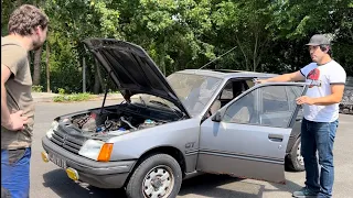 Ça FREINE ! Premier test sur route - 205 GT de PAPOU feat @CoupableDetout @Madforgedmotor