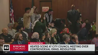 Chaos at City Council meeting over resolution supporting Israel