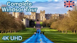 Windsor Tour 4K UHD| The Queen's Royal Residence | England Travel Ideas