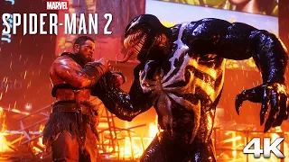 Venom vs Kraven Boss Fight 2023 - SPIDER-MAN 2 (4K 60PS) Ultra HD
