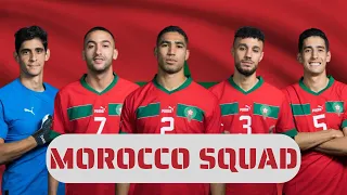 MOROCCO SQUAD WORLD CUP 2022 | OFFICIAL SQUAD | LIONS DE I'ATLAS