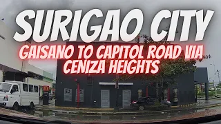 SURIGAO CITY GAISANO TO CAPITOL ROAD VIA CENIZA HEIGHTS ROAD TOUR *** NISSAN NAVARA ROAD TRIP