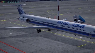 X Plane 11. Запуск MD-80 ROTATE