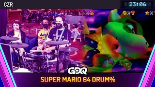 Super Mario 64 Drum% by CZR in 23:06 - Awesome Games Done Quick 2024