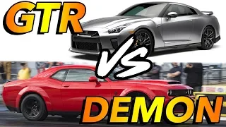 Dodge Demon vs Nissan GTR