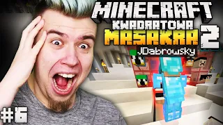 Czerwoni ZNIENAWIDZĄ NAS po tej PUŁAPCE! Minecraft Kwadratowa Masakra 2 #6