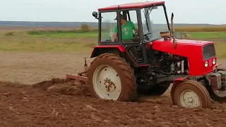 ЮМЗ-8040 швидка оранка. JUMZ-6 ploughing 12kmh