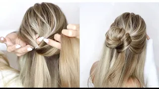 ЭТО САМАЯ КРАСИВАЯ ПРИЧЕСКА НА РАСПУЩЕННЫЕ ВОЛОСЫ! | THE MOST BEAUTIFUL HALF UP HALF DOWN HAIRSTYLE