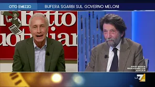 Sgarbi, Travaglio: "Morto Berlusconi, non aveva più padrini"