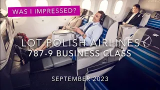 LOT Business Class 787-9 Trip Report
