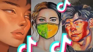 tik tok art you will not regret wasting your time watching 😱😍