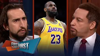 LeBron makes cryptic tweet, Should King James and the Lakers split? | NBA | FIRST THINGS FIRST