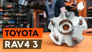 How to change rear wheel bearing / rear hub bearing on TOYOTA RAV 4 3 (XA30) [TUTORIAL AUTODOC]