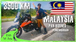2,150 MILE Month-Long Motorcycle Ride across Malaysia 🇲🇾 ! Epic COAST to COAST Challenge [SE E35]