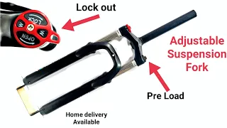 Best Cycle Thredless Suspension Fork With Lock in and Pre Load Feature.