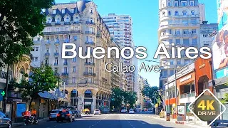 4K DRIVE Buenos Aires ARGENTINA Callao Avenue 4k video VLOG