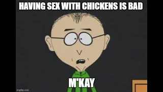 Mr. Mackey has a chicken coup flashback