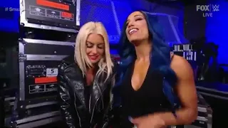 Sasha Banks and Toni storm backstage segment wwe smackdown December 10,2021