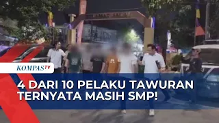 10 Pelaku Tawuran di Sunter Jaya Diringkus! Polisi Amankan Sejumlah Senjata Tajam!