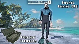 HITMAN 2 - Haven Island Pirates GOLD Treasure Secret Chest | Scuba Diver Exit Easter EGG