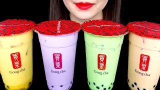 ASMR MUKBANG | 공차 버블티 밀크티 먹방 BUBBLE MILK TEA BOBA TEA TAPIOCA PEARLS DRINKING SOUNDS | ZOEY ASMR