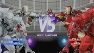 White Iron Man & White Venom vs Iron Man & Carnage - MARVEL VS. CAPCOM: INFINITE