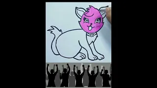 Menggambar Kucing Pelangi 🌈