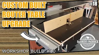 Custom built router table upgrade for my workshop - Workshop Build #10