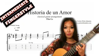 Historia de un Amor TAB - fingerstyle classical guitar tabs (PDF + Guitar Pro)