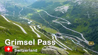 Road Trip over the Grimsel Pass - Switzerland 4k