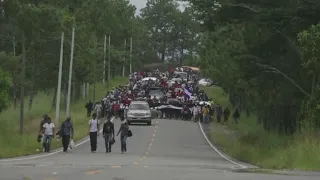 Immigrant crisis on the Mexico-Guatemala border