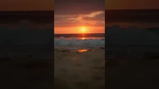 beautiful nature & video 4k | ocean & sunset