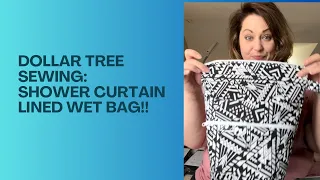 You made that with a SHOWER CURTAIN?! #sewing #tutorial @dollartree