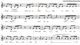EASY ON ME ADELE , C Instruments Play along PARTITURA