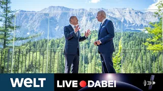 G7-KRIEGSGIPFEL Ukraine-Krieg - Wirtschaftsmächte bringen sich in Stellung | WELT Live dabei